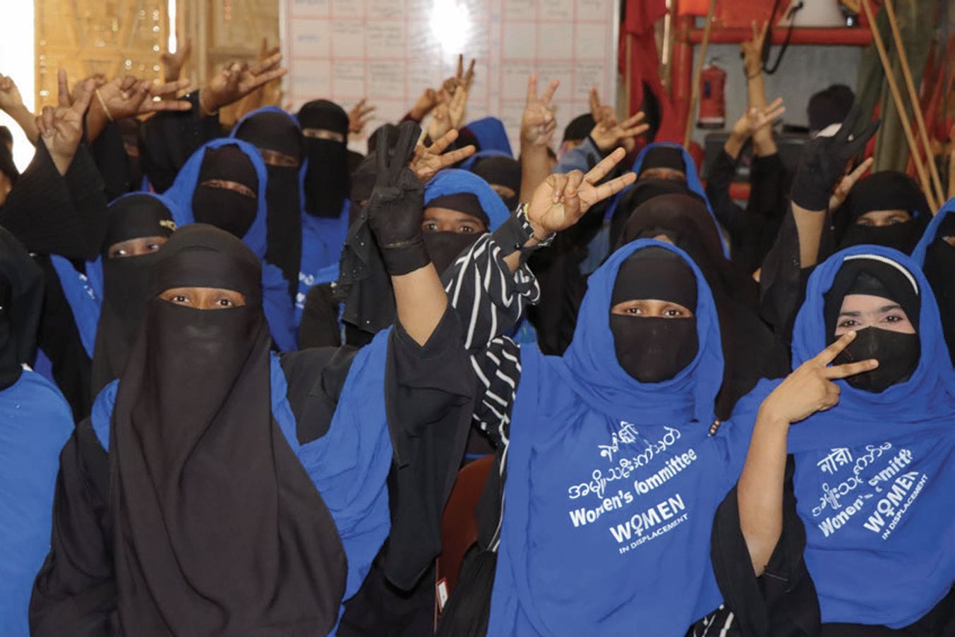 Rohingya women taking part in WPP in Bangladesh camps (Image: IOM)