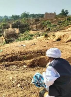 Graveyard in Rohingya refugee camp (Image: MDN)