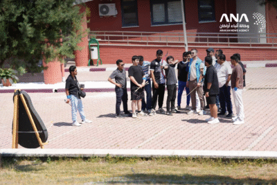 A group of Rohingya students participating in the summer club activities in Turkey (Image: ANA)