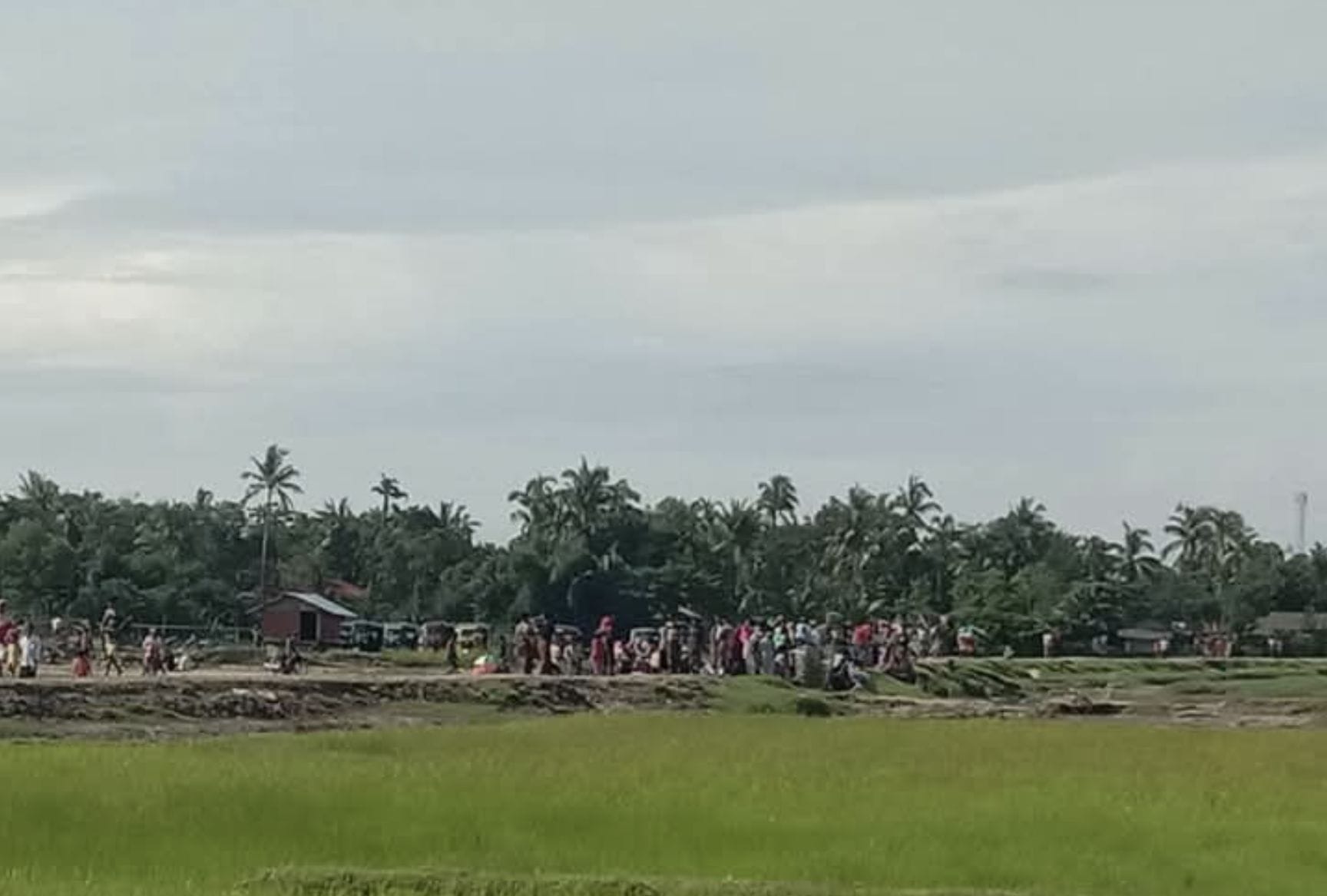 Rohingya flee after being forcibly evicted by the Arakan Army from some Buthidaung villages in February 2025 (Image: Social Media)