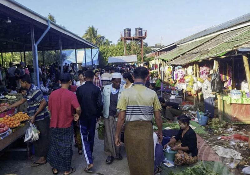 The central market in Maungdaw township. Arakan (Image: DMG)