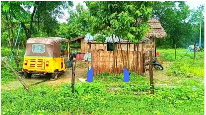 A motorcycle repair shop robbed in "Khayae Myaing" village, Maungdaw (Image: Social Media)