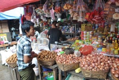 A view of a market in Maungdaw downtown (Image: Social Media)