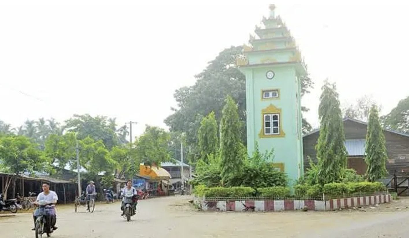 Traffic movement in Buthidaung city in Arakan state, western Myanmar (Image: The Irrawaddy)